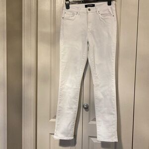 EUC Joseph Ribkoff white jeans denim. Size 8.